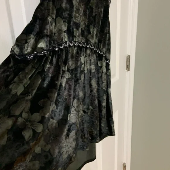 Vintage Dressy Racerback Hi Lo Tank Floral Oversized Size Large - Picture 3 of 9